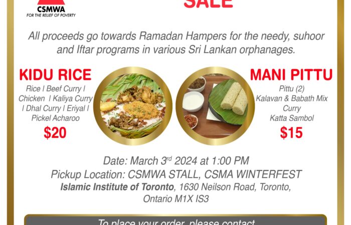 Kidu Rice & Mani Pittu Sale